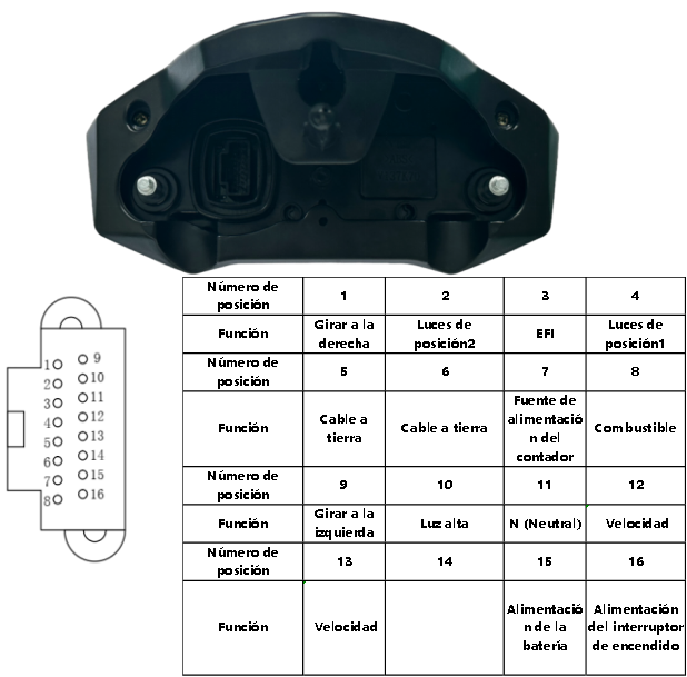 digital tablero para moto velocimetro tacometro for（Honda CBF190R、CB190）