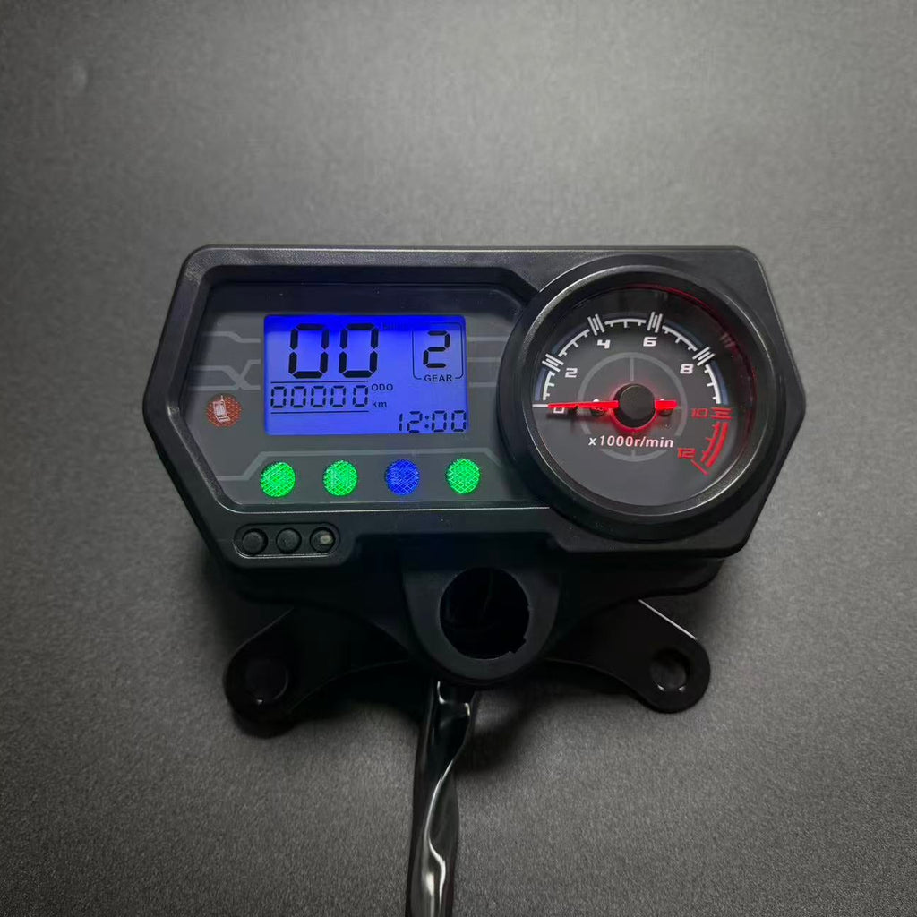 digital tablero para moto velocimetro tacometro for（CG125 （Honda CG125、Honda TMX125、  RUSI Macho Tc 125/150、Skygo 125 ）Bera SBR150、AVA150）