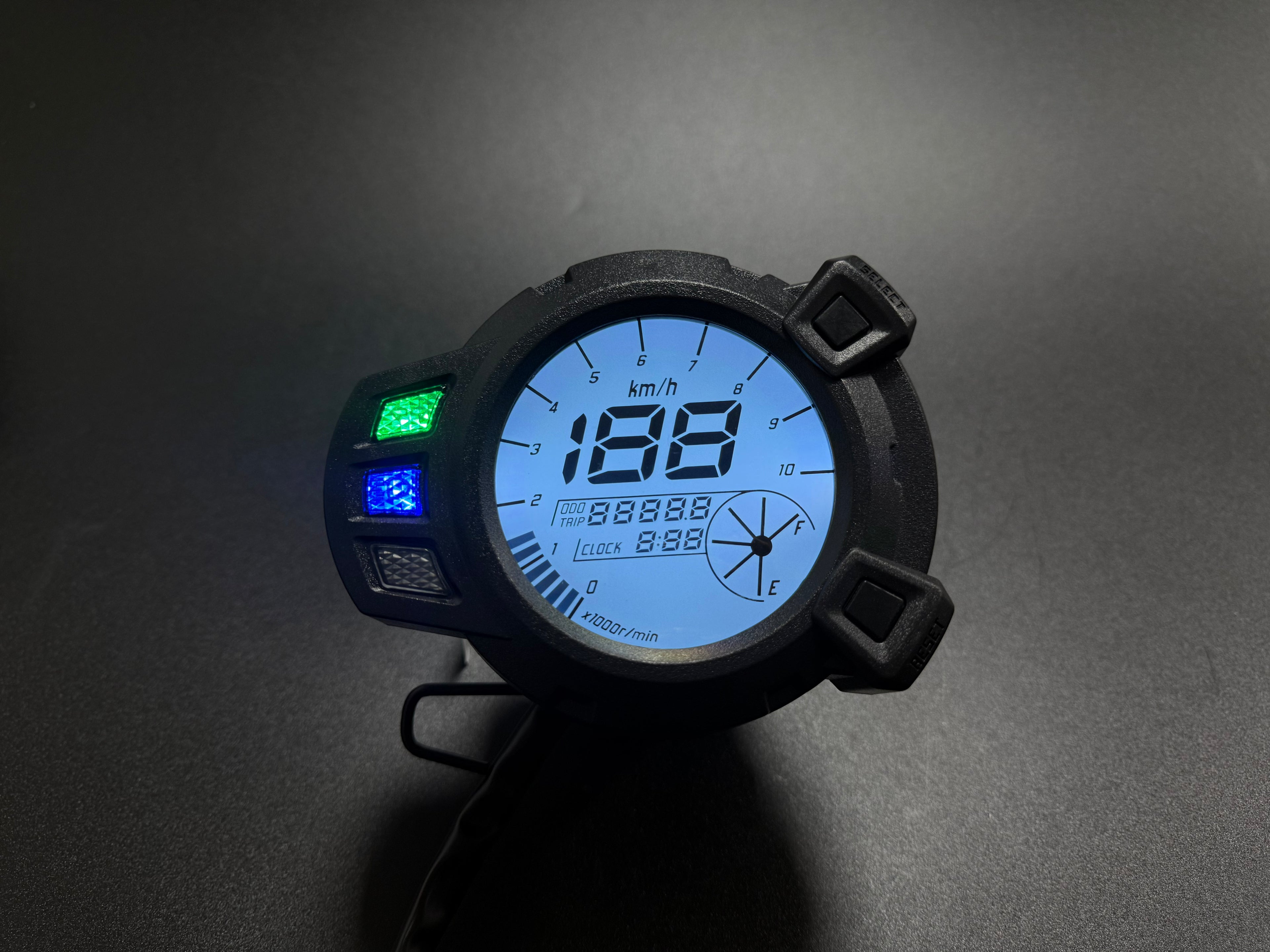 universal digital tablero para moto velocimetro tacometro for（Yamaha Zuma125、BWS125、YW125，Kymco Agility 125、XBWS 125，Cross 2.0 125 ccm rot，DUCONDA DUX 150，speedo/Digitalmeter KTC xride (TTX) di fino fi 115）