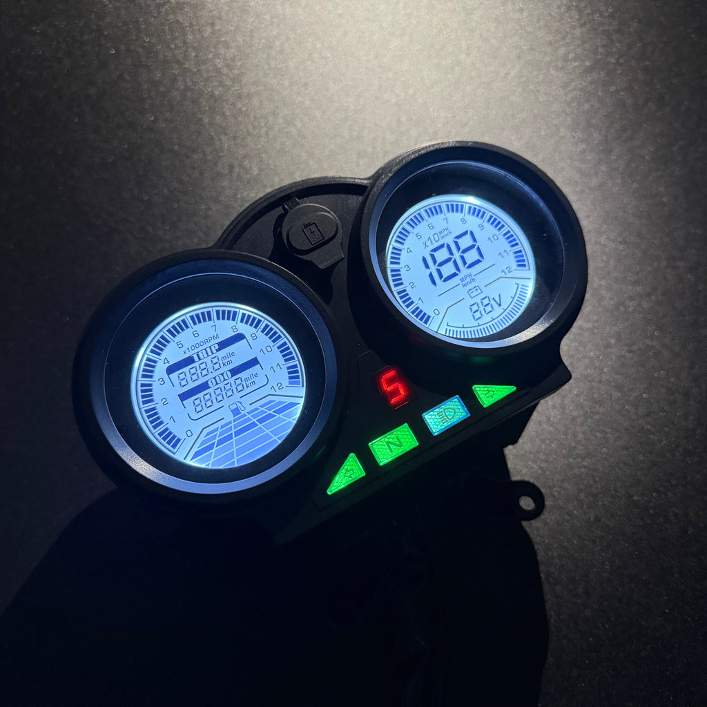 digital tablero para moto velocimetro tacometro for（Bera SBR150(Bera Moto 150cc CG)）