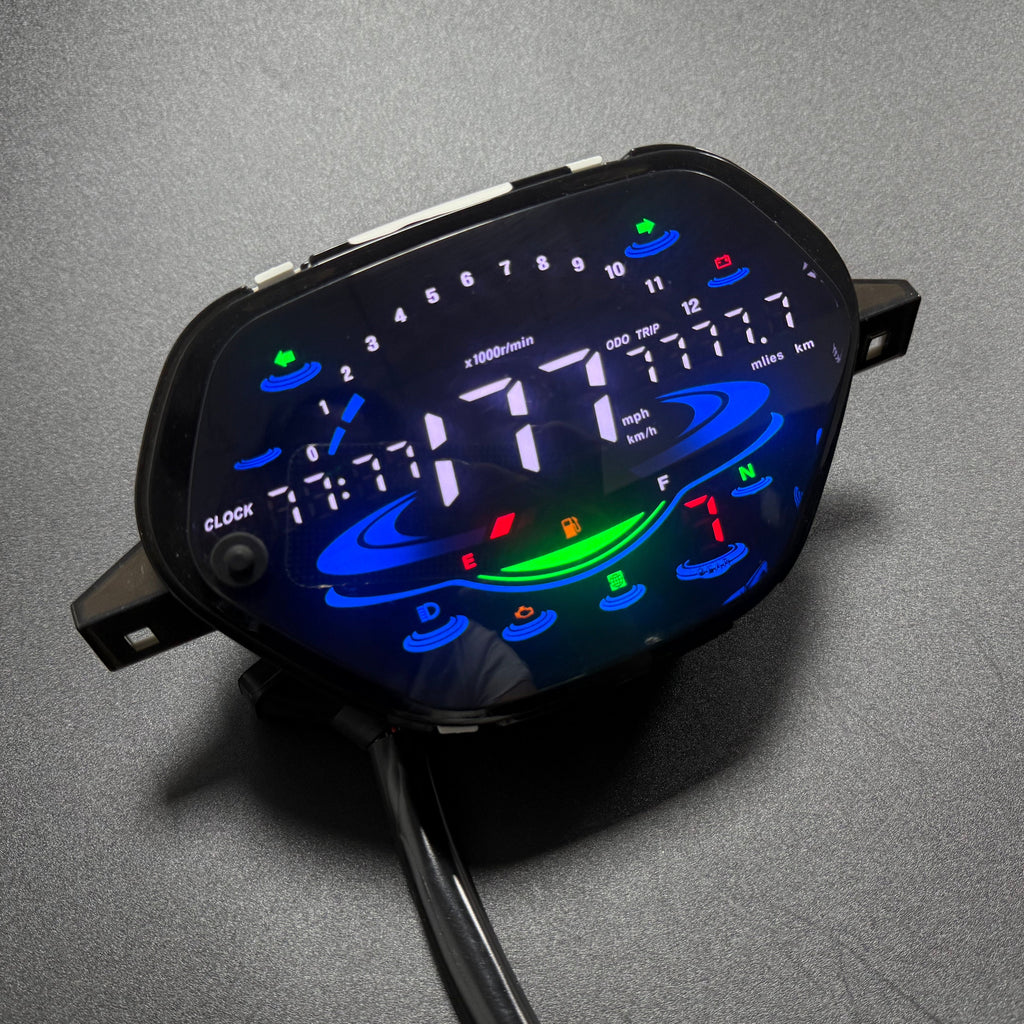 digital tablero para moto velocimetro tacometro for（Honda Wave Alpha 100、 Honda EX5 Class 1 / CX / DX 、Wave CX Alpha tahun、Wave110 DX、、Shineray Phoenix 50、AKT 110）
