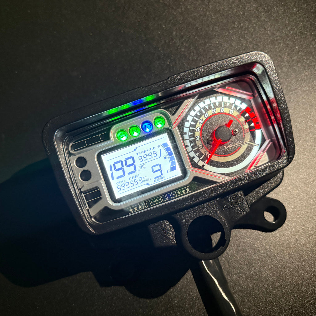 digital tablero para moto velocimetro tacometro for（Honda CG125、Honda TMX125、  RUSI Macho Tc 125/150、Skygo Prince 125、Italika Ex125 Forza 125 Ft125）