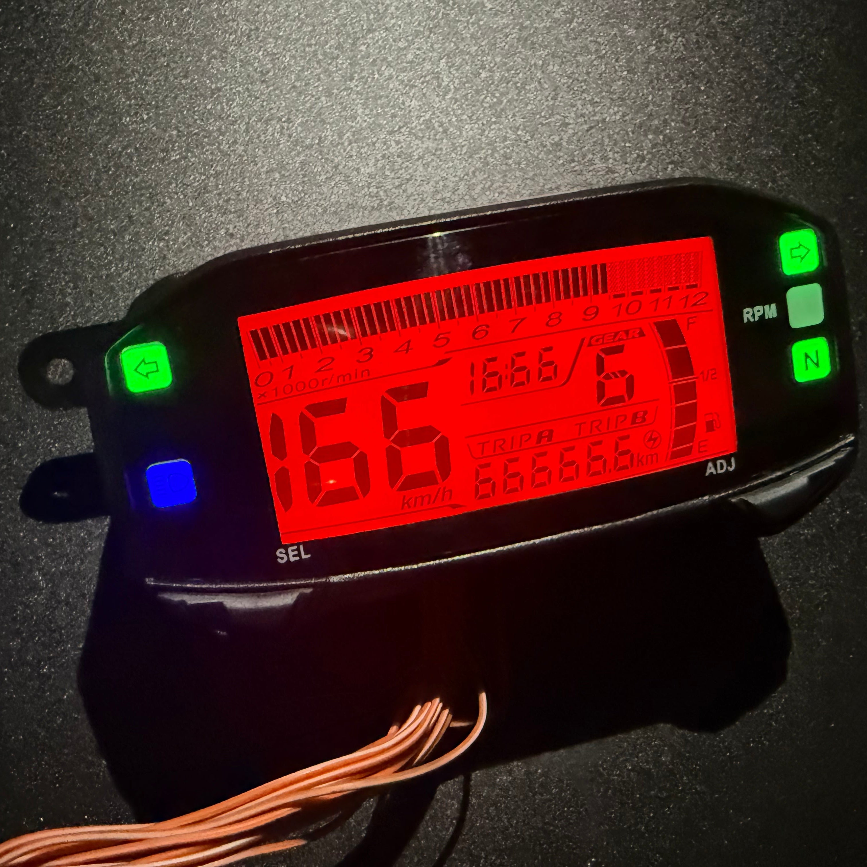 digital tablero para moto velocimetro tacometro for（Suzuki Gixxer150 SF，Gixxer150，suzuki gsx r150，suzuki DR-Z4SM）
