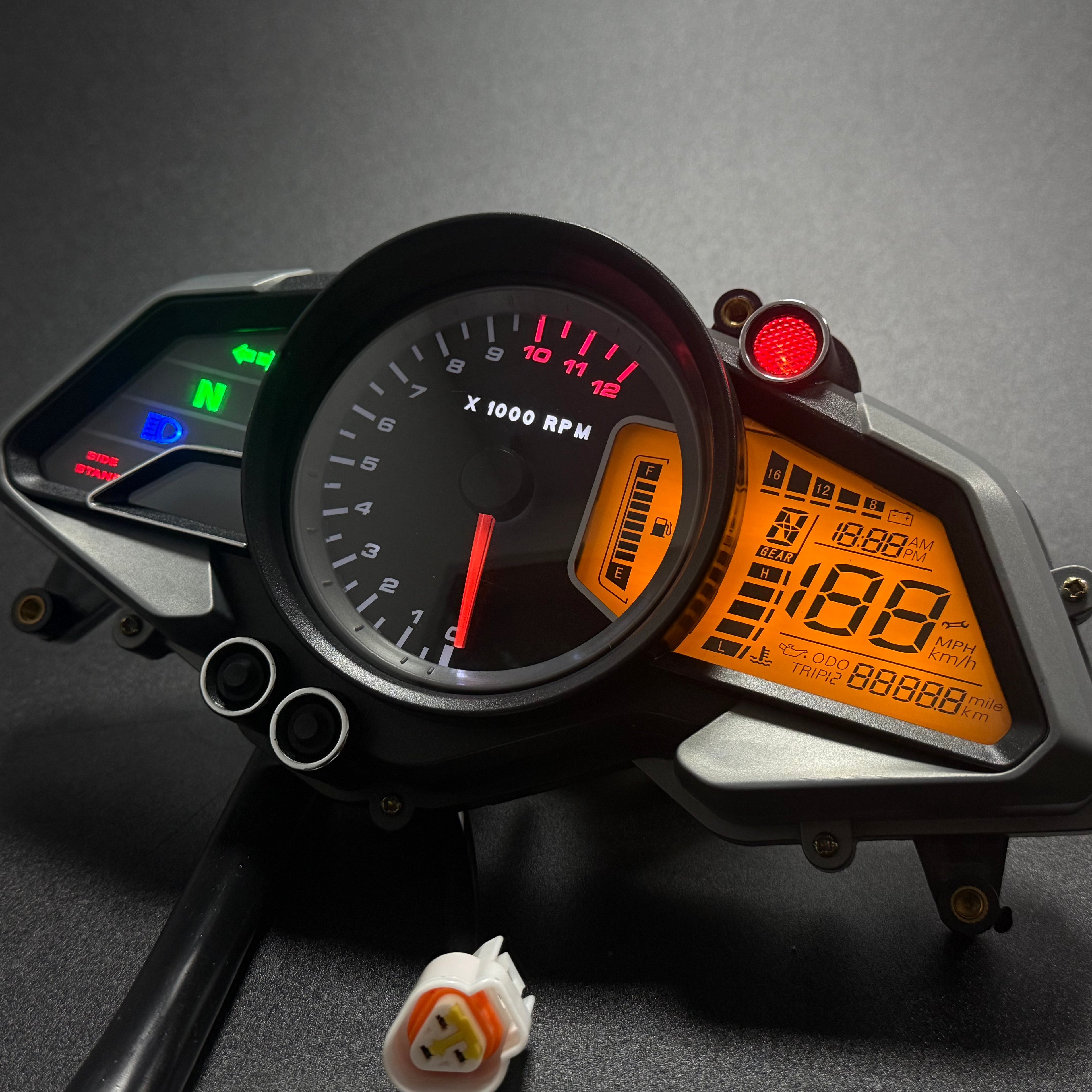 digital tablero para moto velocimetro tacometro for（Bajaj pulsar 200NS， Bajaj pulsar 125NS，Bajaj pulsar 160NS Kawasaki Rouser NS160 Fi Kawasaki Rouser NS150 Kawasaki Rouser RS200）