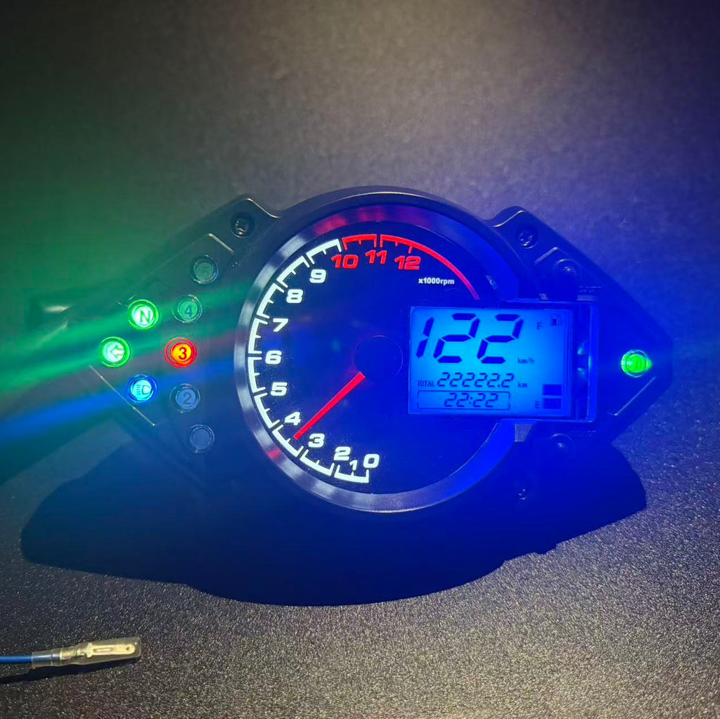 digital tablero para moto velocimetro tacometro for（Keeway RKS 100cc 2v、 RKS 125、 Benelli VLM 150、 Vigorey VLR 200、 Keeway RSK 150、  Keeway RKS 150 GS poste）r