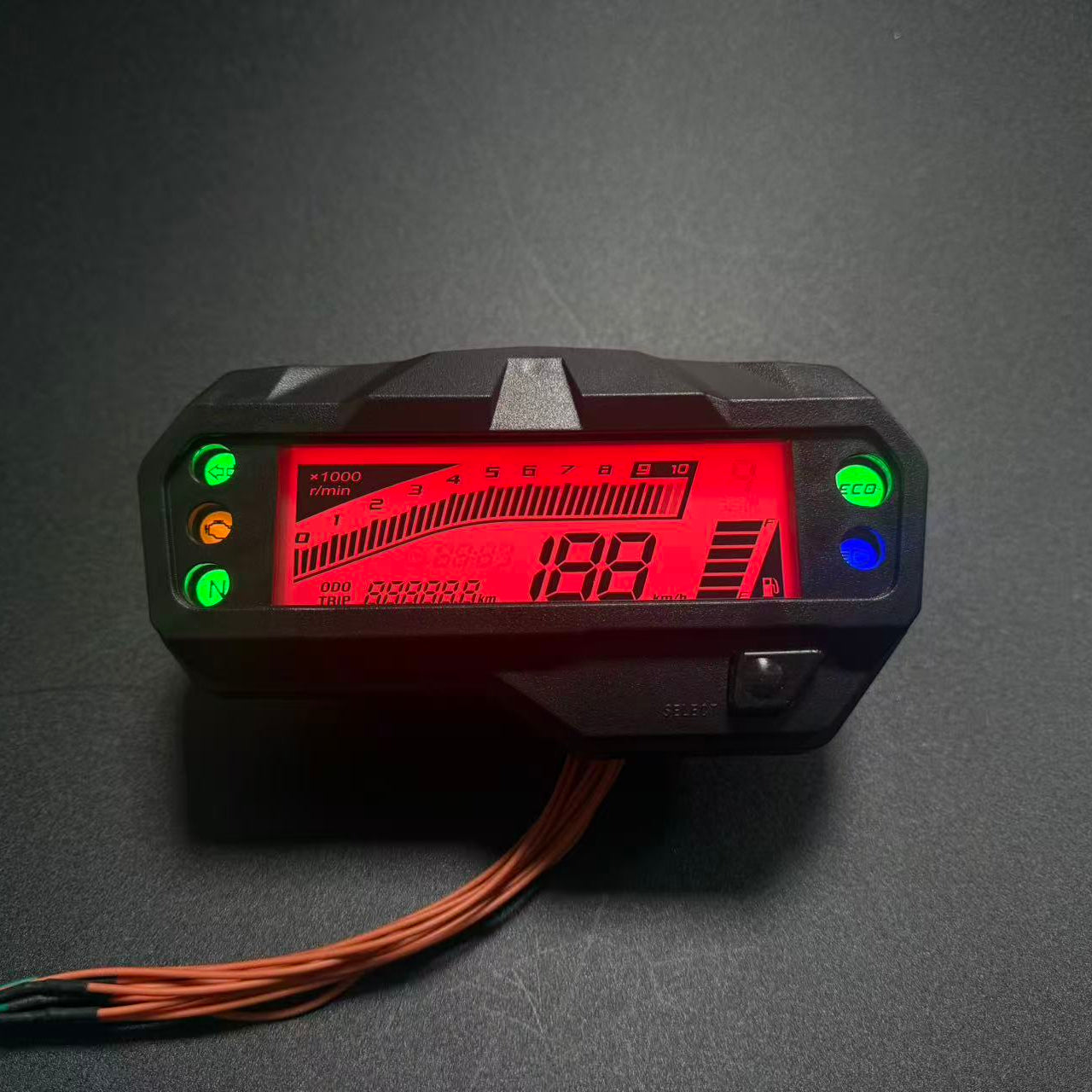 digital tablero para moto velocimetro tacometro for（yamaha Fz Fi V2、Fz s V2、Fzs 150、yamaha FZ FI 150 2.0）