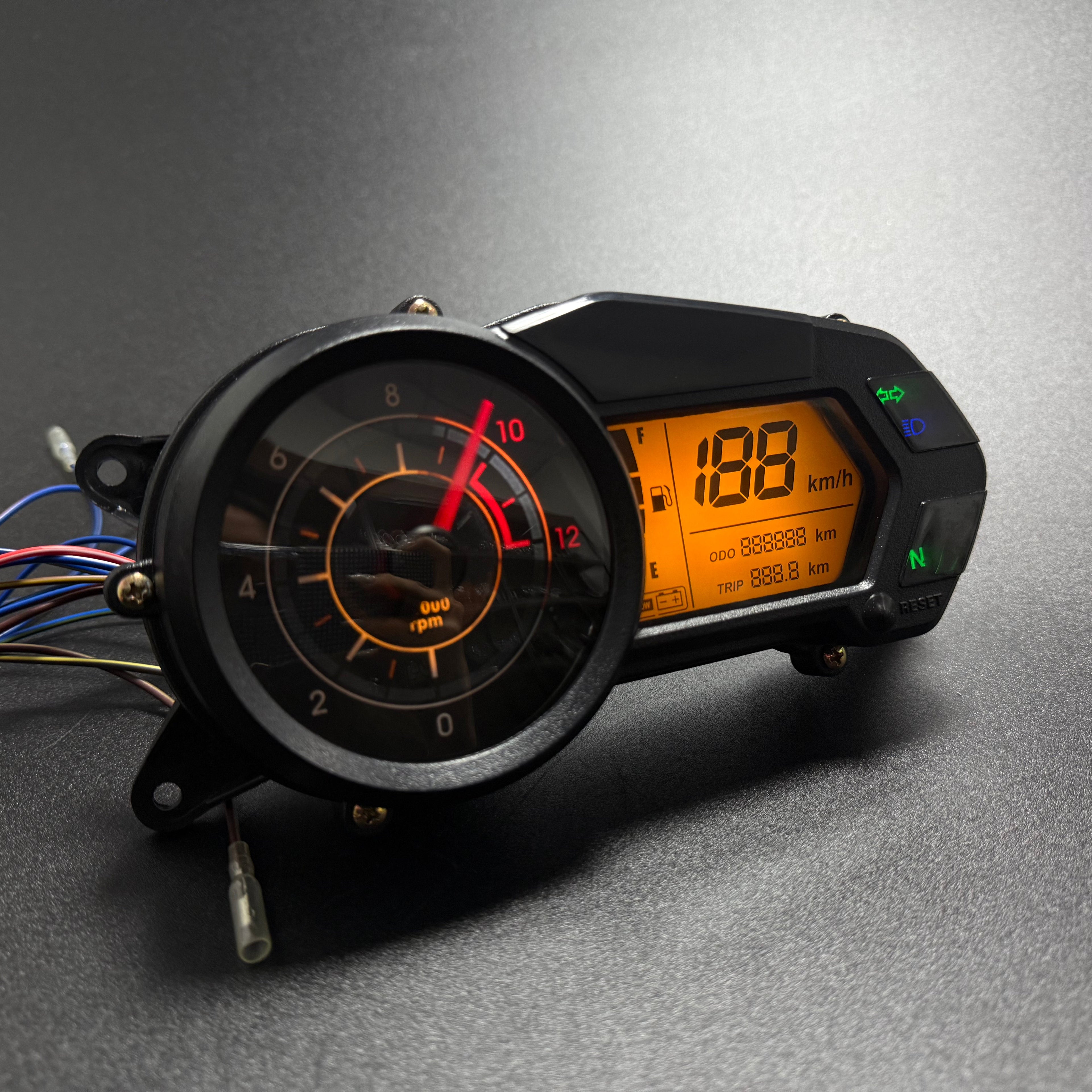 digital tablero para moto velocimetro tacometro for（Bajaj pulsar 135 LS Kawasaki Rouser 135LS Kawasaki Rouser NS125Fi）
