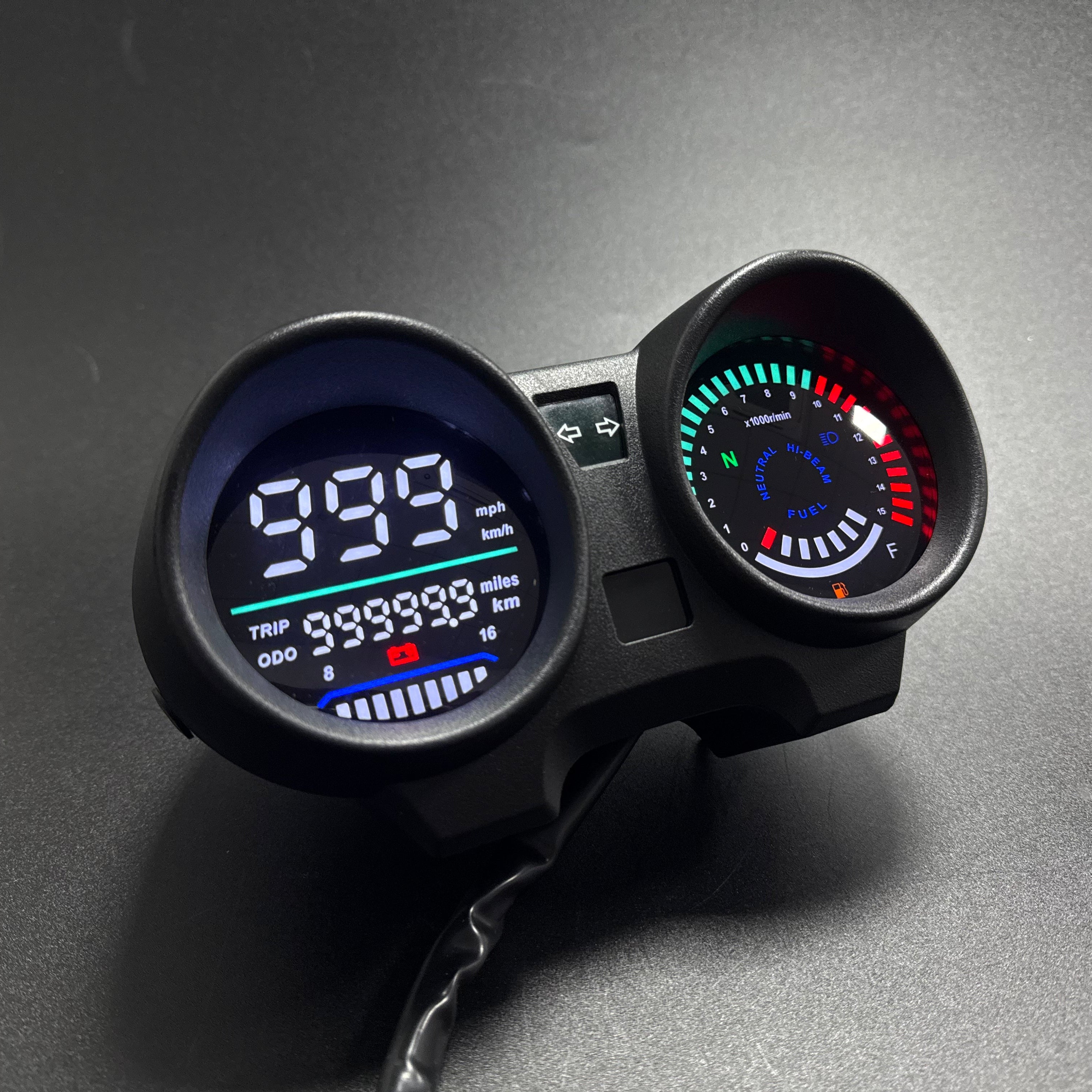 digital tablero para moto velocimetro tacometro for（Honda CG 150 Titan CG 150 Fan ESI）