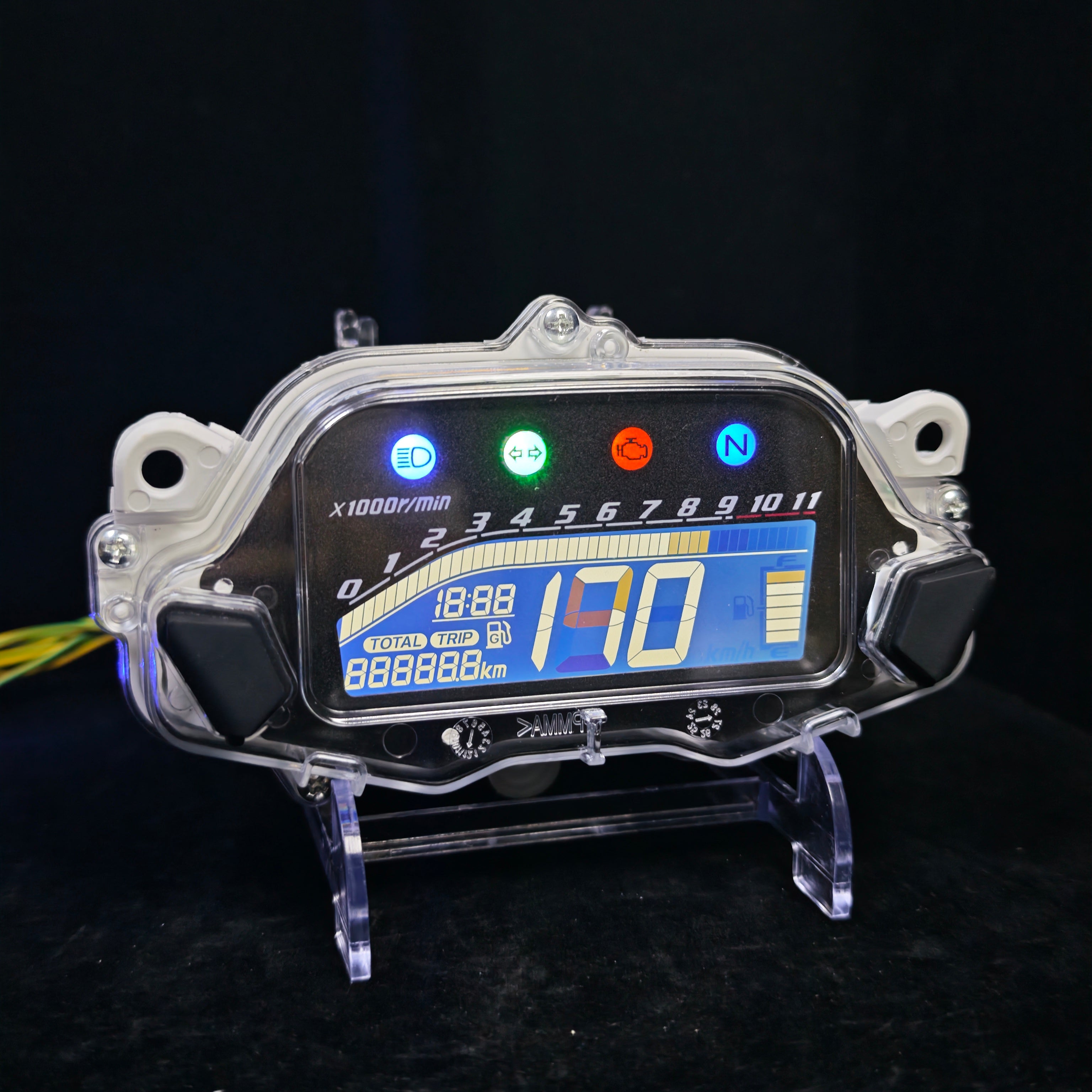 digital tablero para moto velocimetro tacometro for（Honda CG Titan 160 Fan 2015-2024）