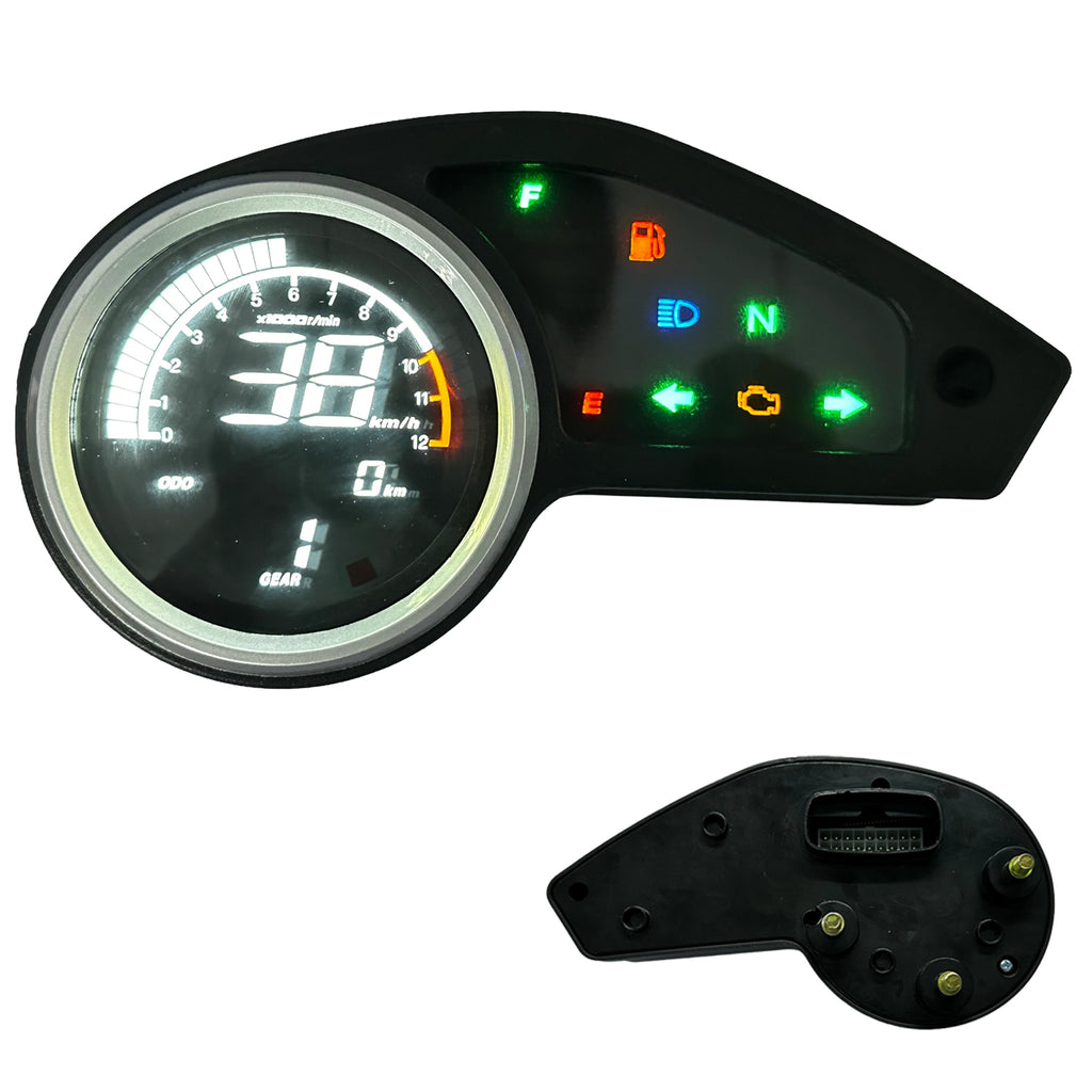 universal digital tablero para moto velocimetro tacometro for（Honda nxr 150,italika DM250X,Victory MRX 125, Vento Crossmax200 Bros，honda XR 150，Italika DM200、Digital XL,XR,MRX Y、Zanella ZR 200）