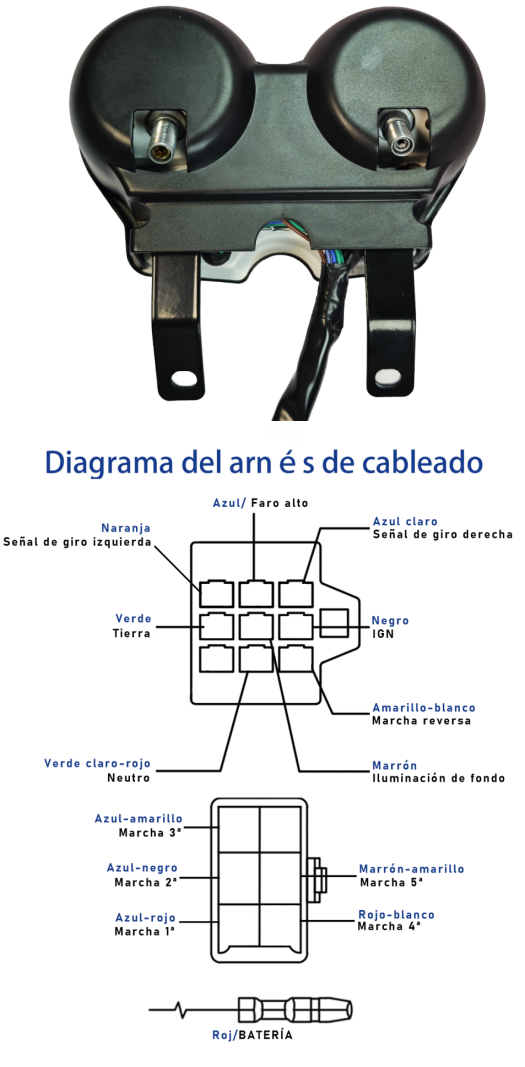 digital tablero para moto velocimetro tacometro for（Suzuki Yes 125、Suzuki En125 En150 Gs125、Suzuki Thunder 125、Suzuki Gsr 150i、suzuki en125-2a，Suzuki RGS 150i）