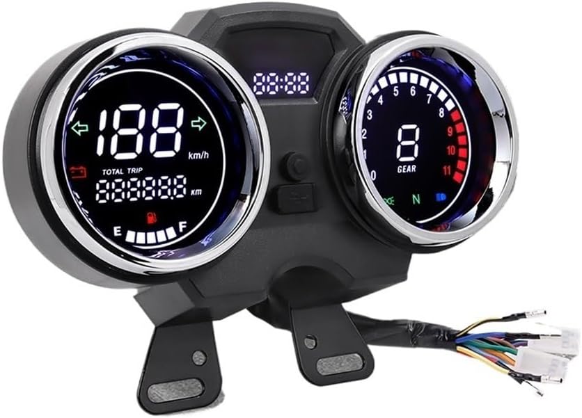 universal digital tablero para moto velocimetro tacometro for（ RC200 GN125F Suzuki GN125 GN150 GN 125 EN125 GSX125 QS125 Yes125）