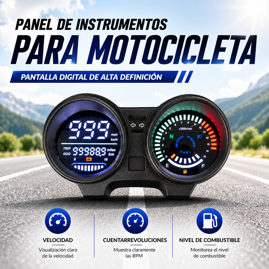 digital tablero para moto velocimetro tacometro for（Honda CG 150 Titan CG 150 Fan ESI）