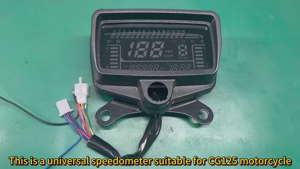 digital tablero para moto velocimetro tacometro for （CG125 （Honda CG125、Honda TMX125、  RUSI Macho Tc 125/150、Skygo Prince 125 ）Honda TMX125 Alpha、Velocímetro Italika Ex125 Forza 125 Ft125）