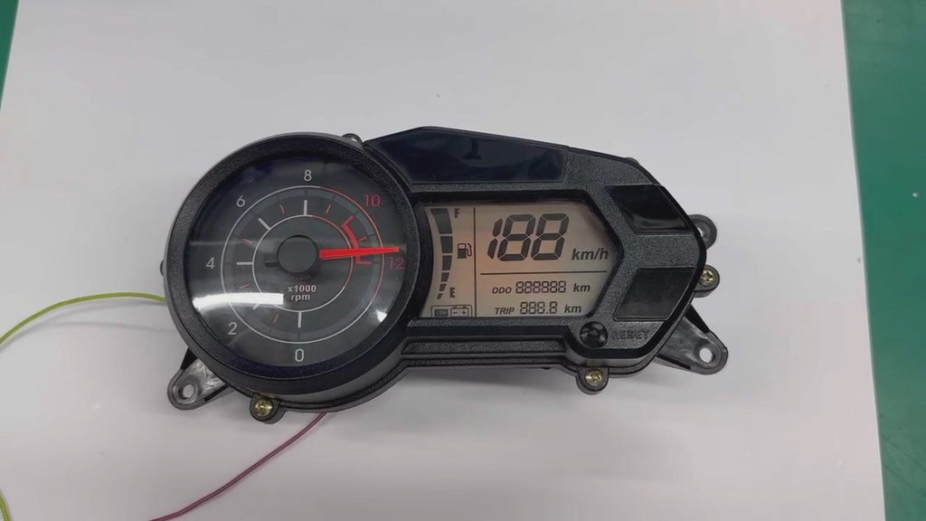 digital tablero para moto velocimetro tacometro for（Bajaj pulsar 135 LS Kawasaki Rouser 135LS Kawasaki Rouser NS125Fi）