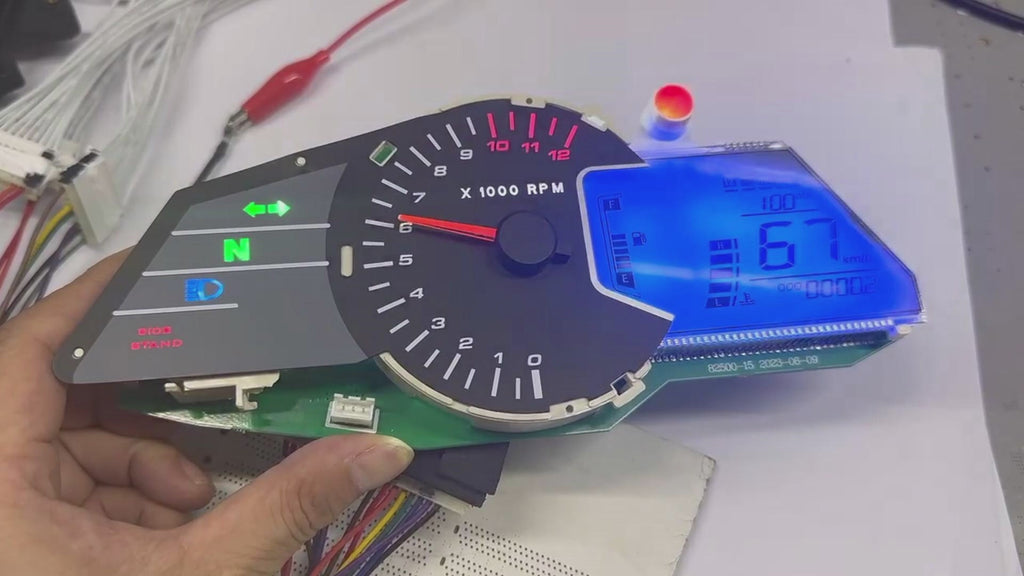 digital tablero para moto velocimetro tacometro for（Bajaj pulsar 200NS， Bajaj pulsar 125NS，Bajaj pulsar 160NS Kawasaki Rouser NS160 Fi Kawasaki Rouser NS150 Kawasaki Rouser RS200）