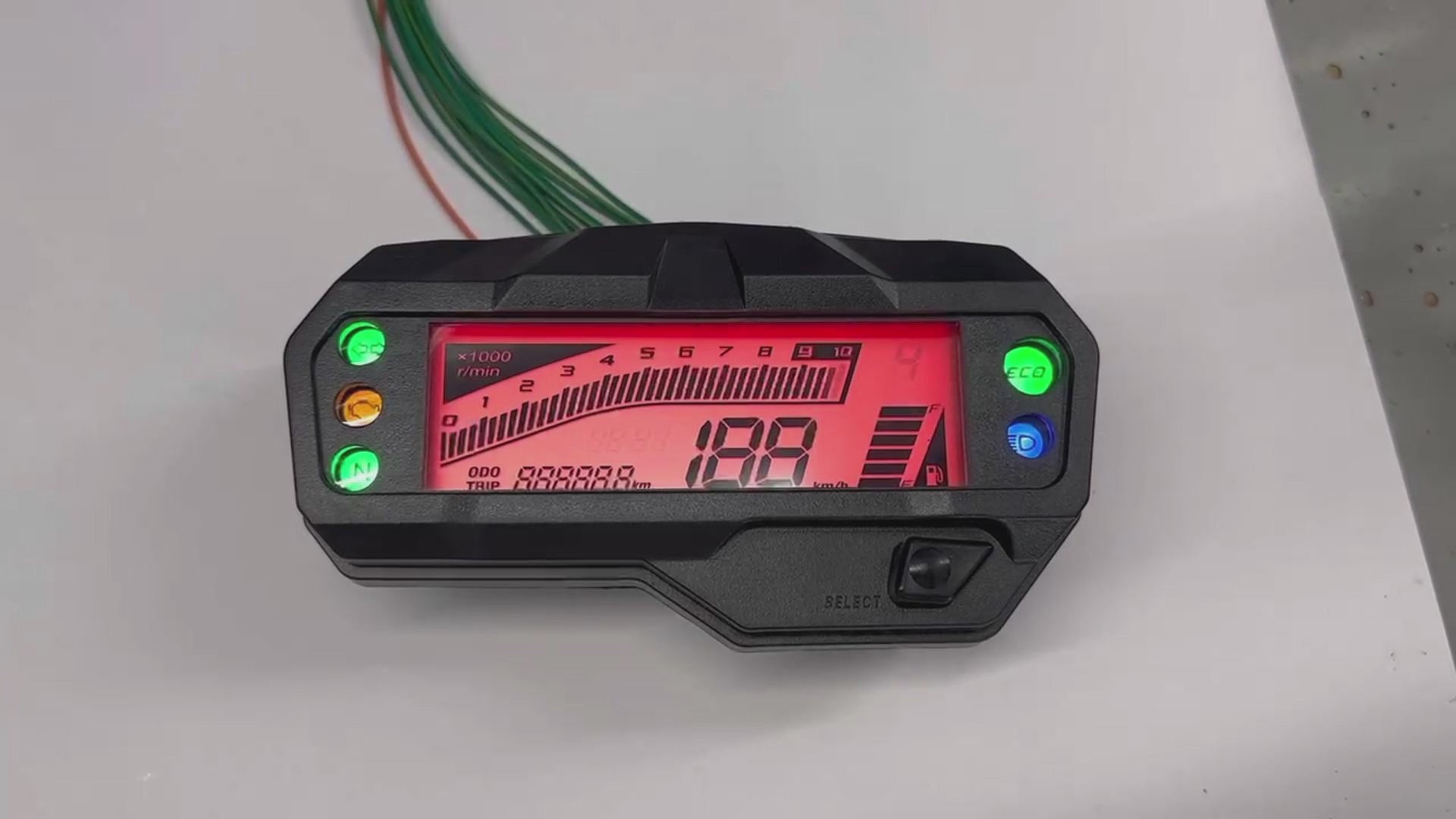 digital tablero para moto velocimetro tacometro for（yamaha Fz Fi V2、Fz s V2、Fzs 150、yamaha FZ FI 150 2.0）