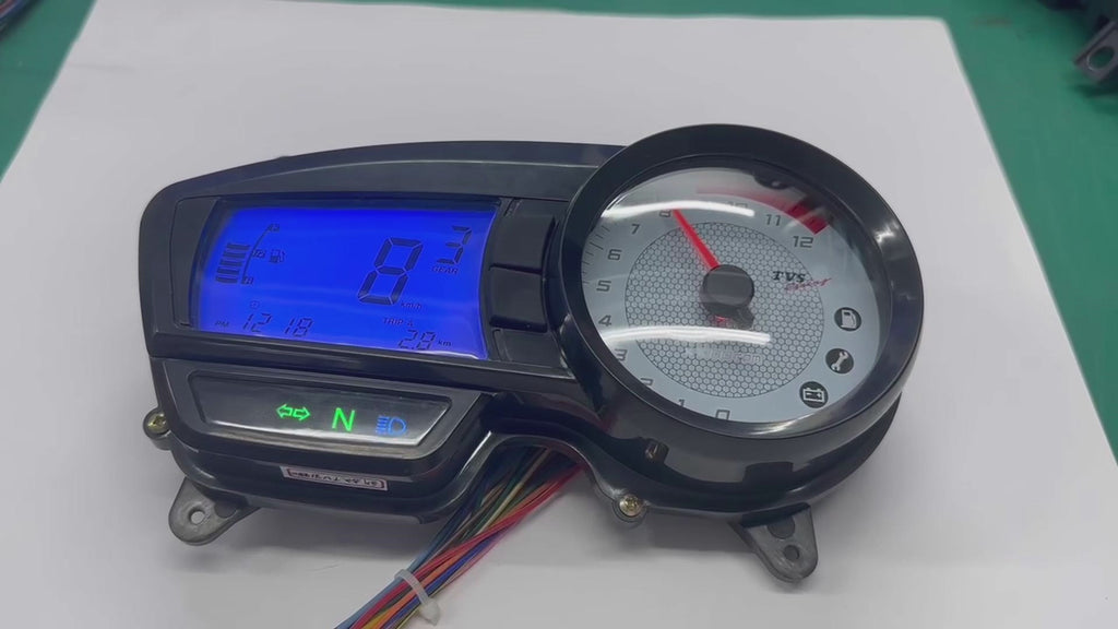 digital tablero para moto velocimetro tacometro for（TVS Apache RTR 160,TVS Apache RTR 180）