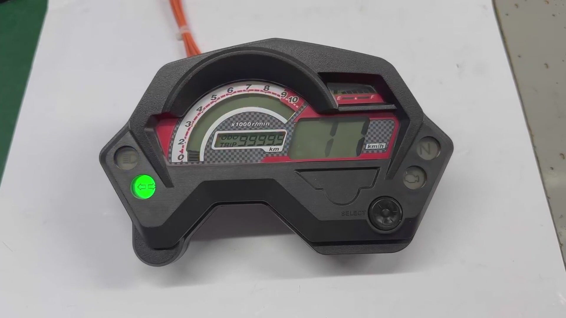 digital tablero para moto velocimetro tacometro for（Yamaha FZ16、FZV1、200cc Tryker Trike Scooter Gas Moped、Romet rxc 125、yamaha fazer 150）